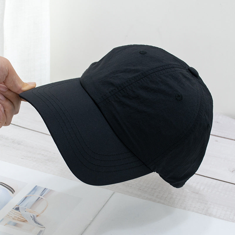 Wholesale Soft top washed quick-drying cloth face-revealing small sun visor baseball cap
